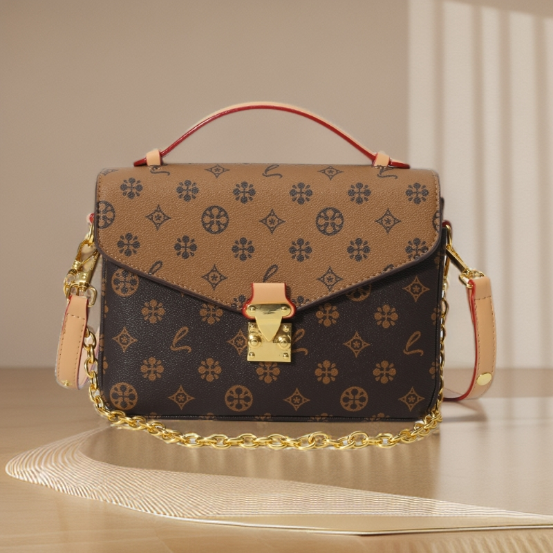 LouisTniano路易天奴正品邮差包轻奢简约风百搭印花通勤百搭挎包