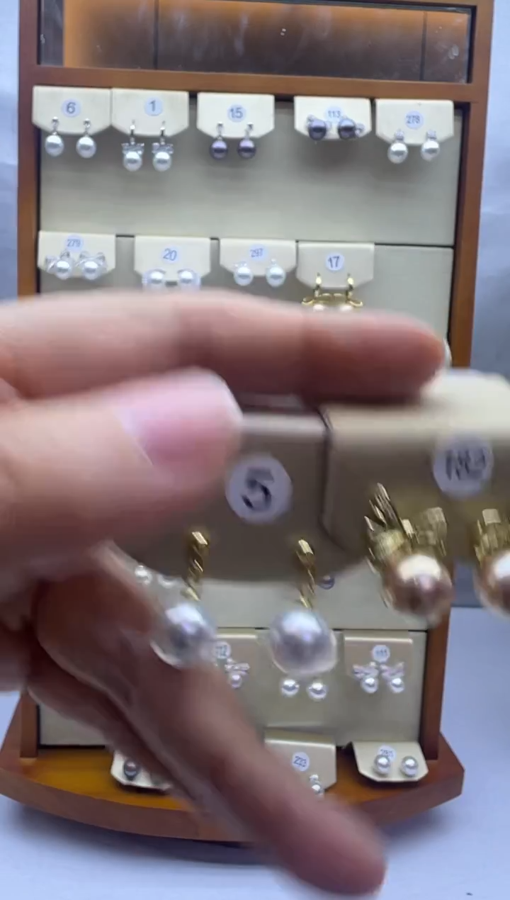 未镶嵌耳饰淡水珍珠5+182