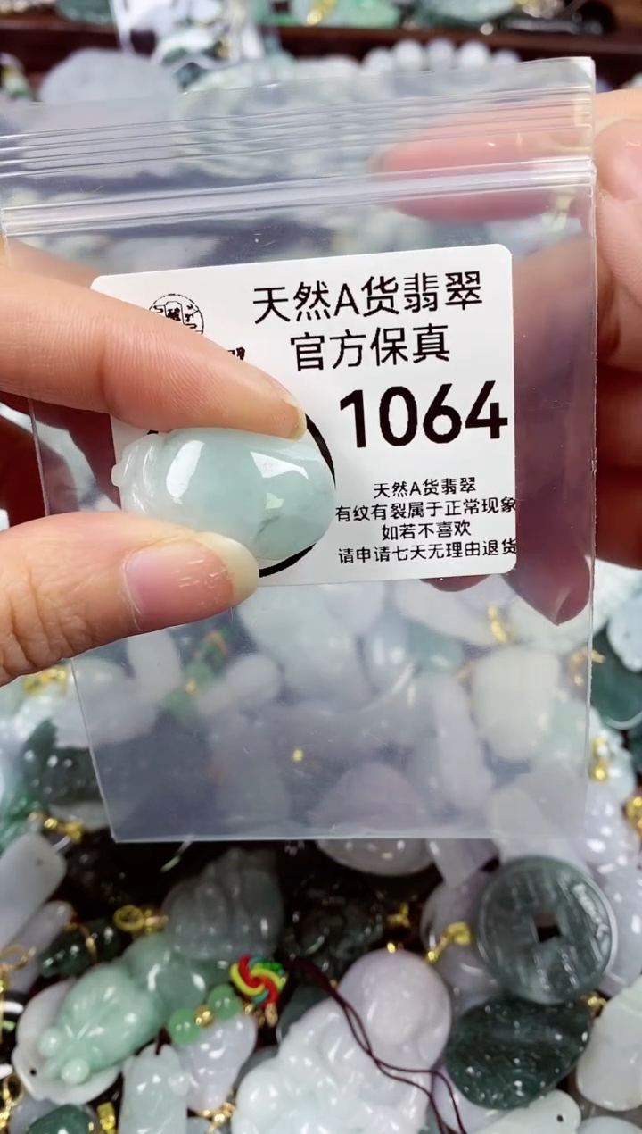【闪购商品】翡翠颈饰未镶嵌天然A货翡翠1064