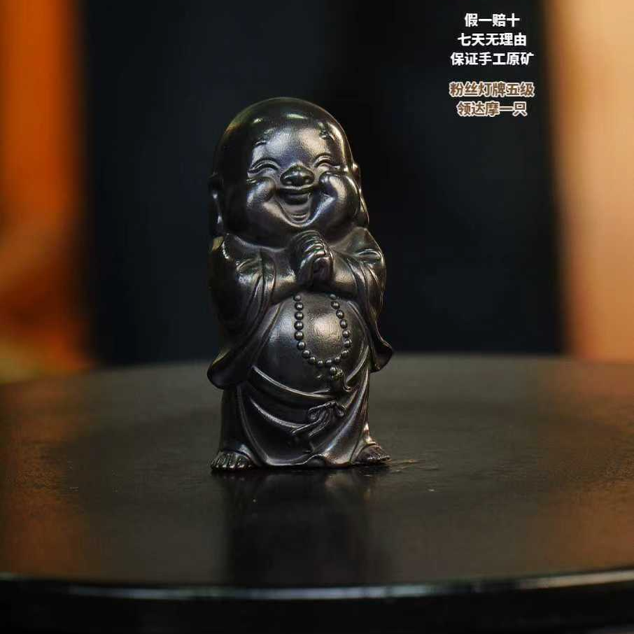 黑小和尚 宜兴摆件