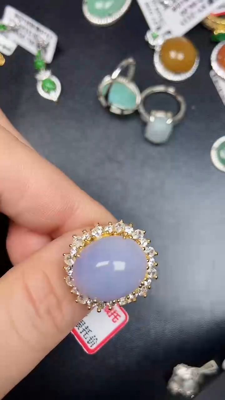 银S925镶嵌戒指翡翠2080