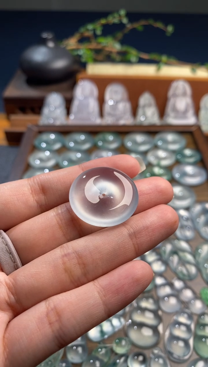 吊坠(不含链)未镶嵌翡翠扣子