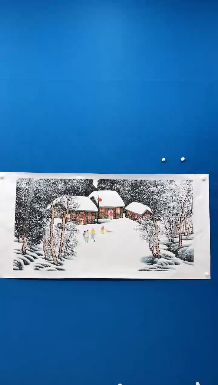 【闪购商品】国画张-四尺雪景/无框/L