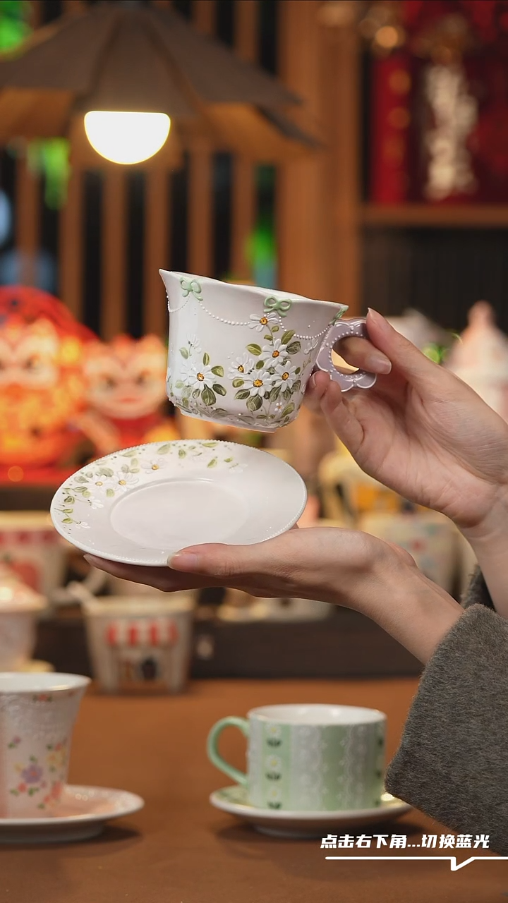 【闪购商品】杯子H093创意手绘陶瓷水杯