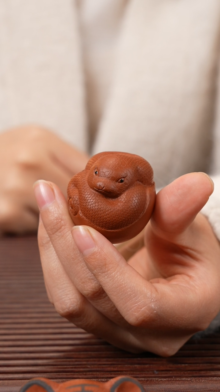 【闪购商品】紫砂茶宠如意灵蛇