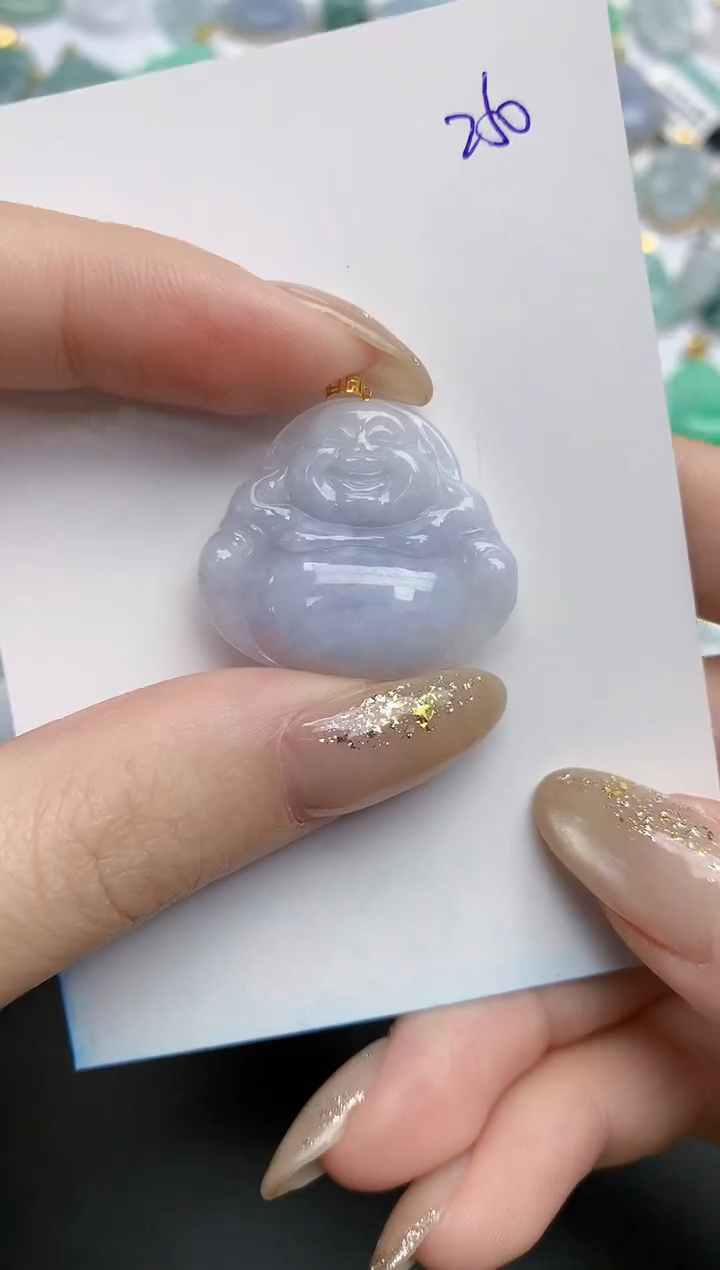 【闪购商品】翡翠颈饰18K金镶嵌天然缅甸翡翠A货