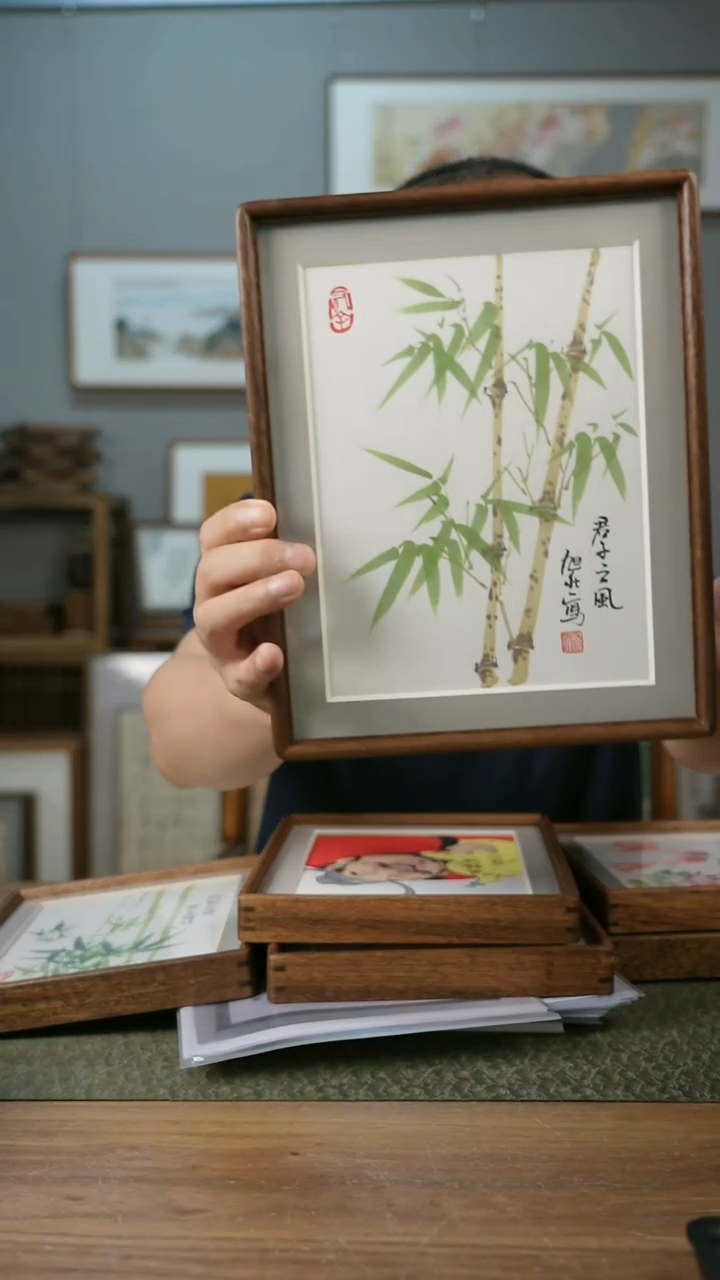 书法手书/绘同款作品-协会会员老师带框作品