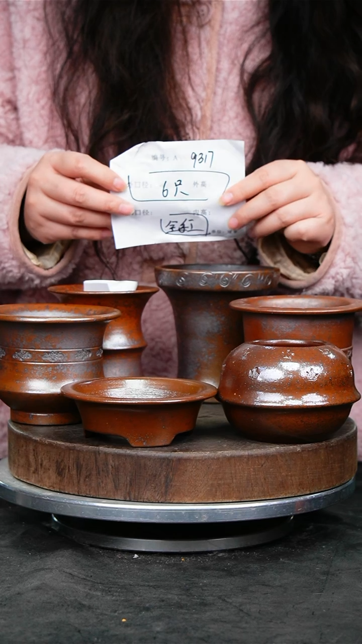 紫砂花盆9317颜色不挑
