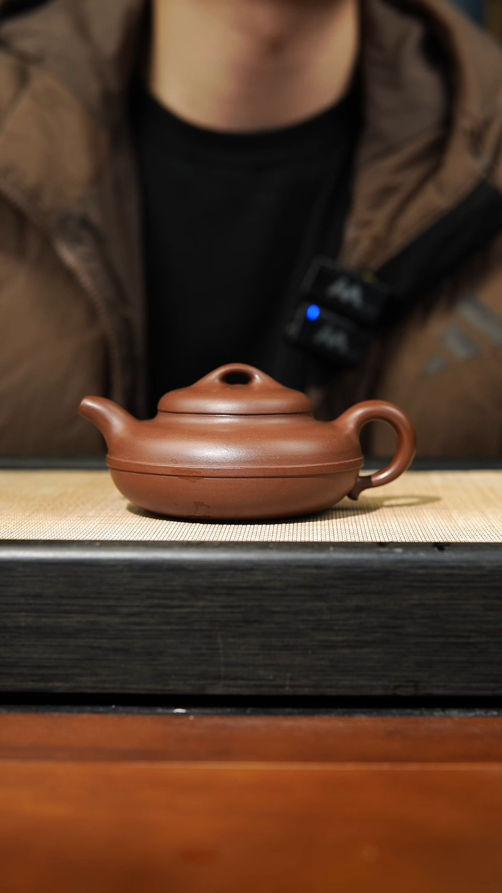 【闪购商品】紫砂茶壶紫泥180cc线圆
