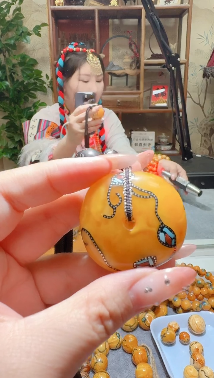蜜蜡颈饰未镶嵌2583天然蜜蜡珠宝奇石全都保真