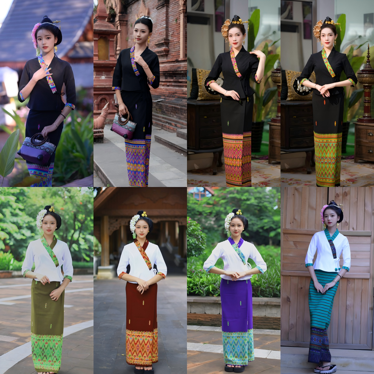 【直播间特惠套装】云南傣族衣服装女士民族风生活套装演出茶服