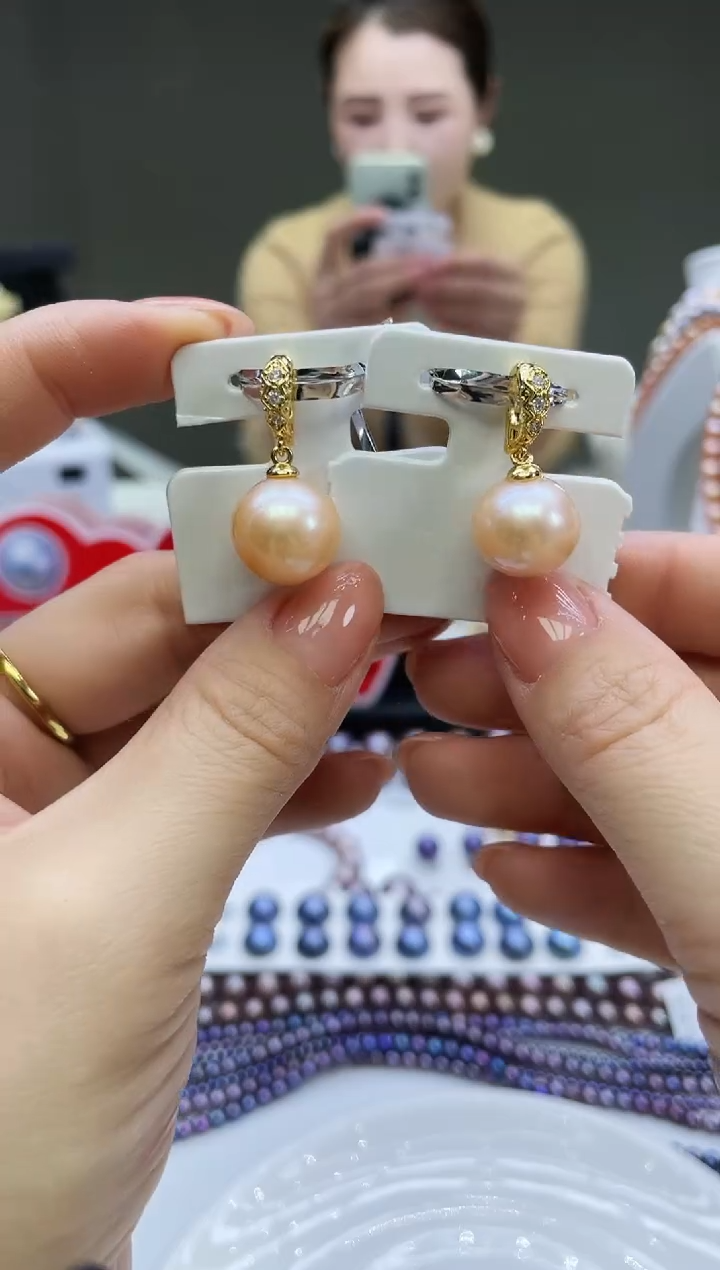 未镶嵌吊坠淡水珍珠中国红吊坠