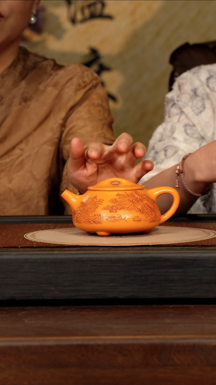 茶壶紫砂宜兴紫砂QYJ 暖玉砂 石瓢 