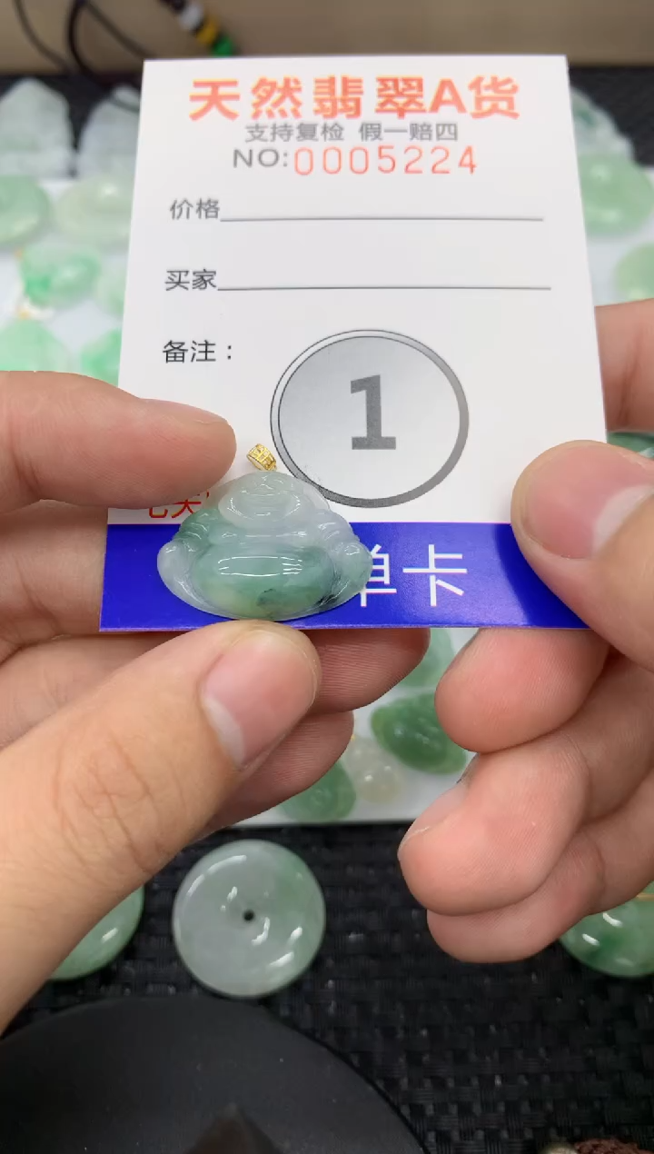 【闪购商品】翡翠颈饰18K金镶嵌11111111111