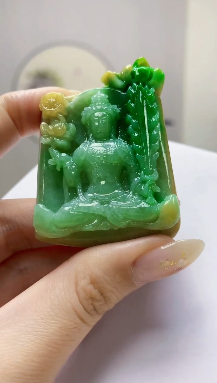 未镶嵌定制翡翠3099jw-毛货挂件87