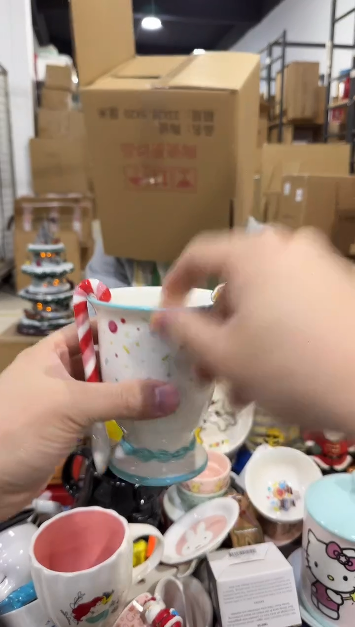 瓷片姜饼人一杯一勺