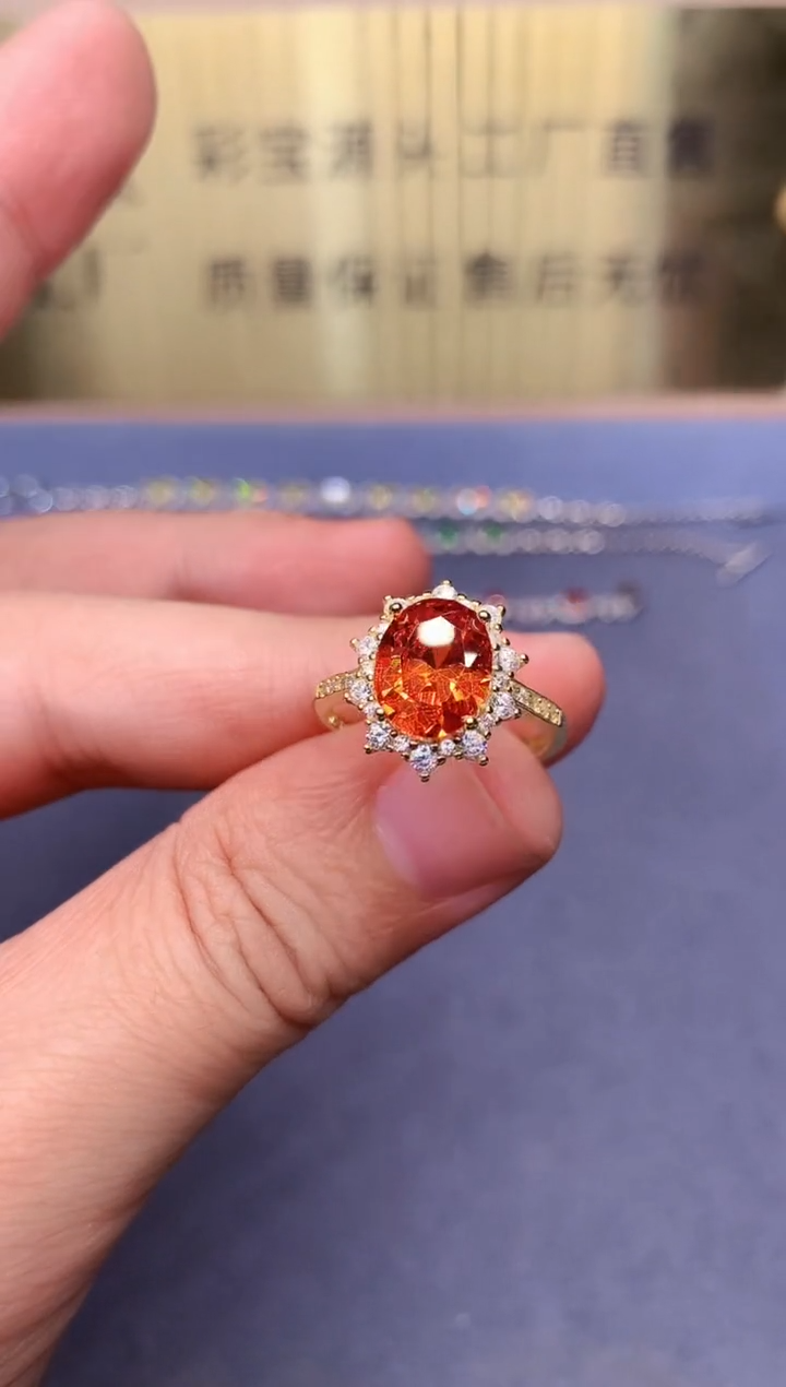 【闪购商品】石榴石戒指银S925镶嵌.......