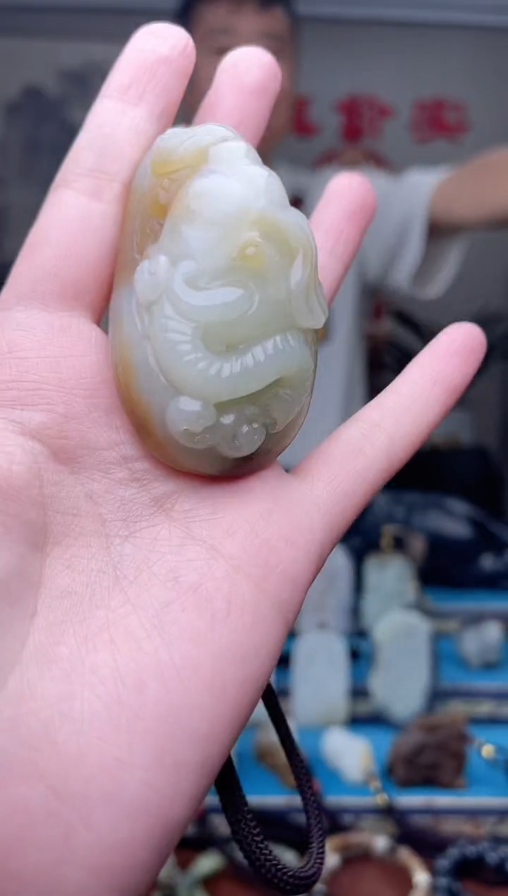 和田玉未镶嵌挂件1