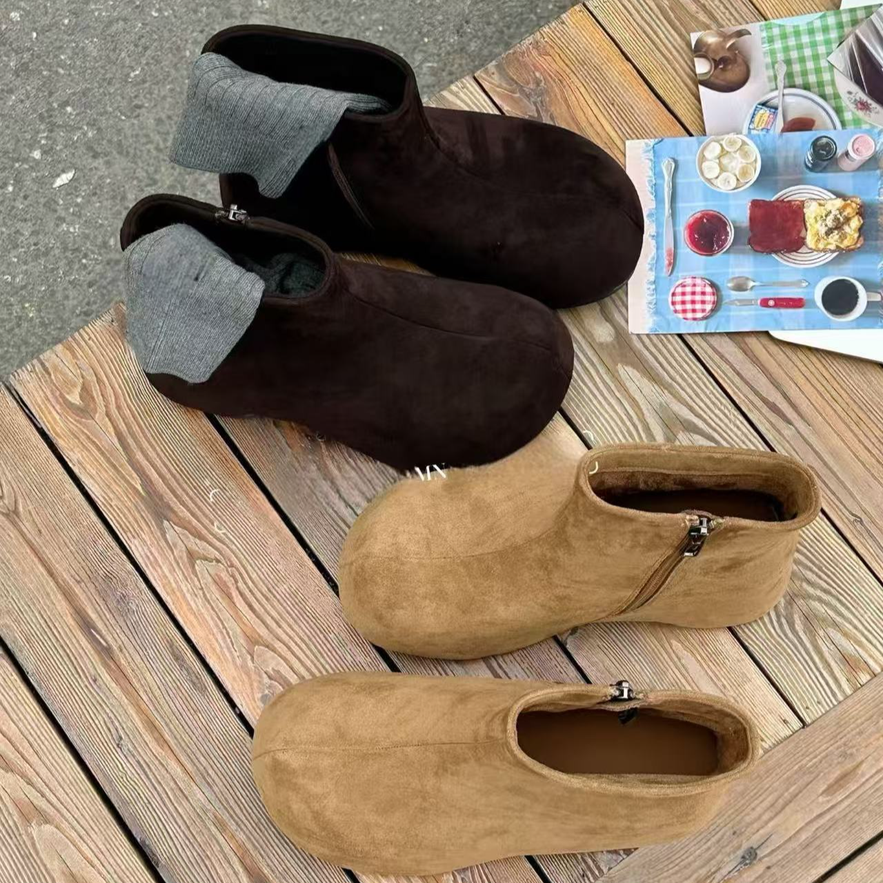 【楠屿77009】新款厚底马丁 女鞋休闲