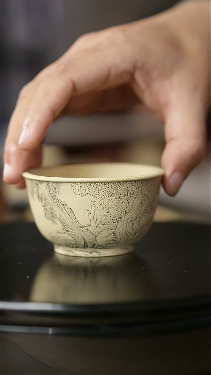 茶杯紫砂牧之本绿主人杯3