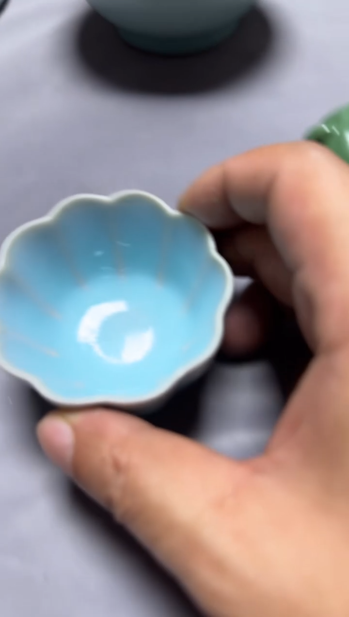 汝瓷平顶山汝瓷产品  天青花口