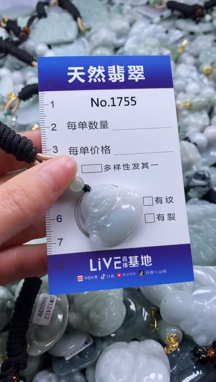 【闪购商品】翡翠颈饰未镶嵌缅甸A货翡翠1755