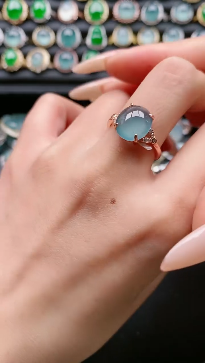 【闪购商品】翡翠戒指银S925镶嵌1111111