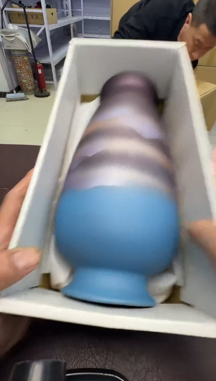 手工艺品钧瓷牛*王61