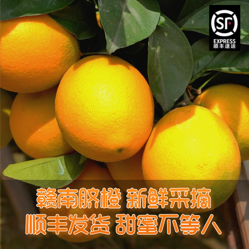 【顺丰】赣南脐橙果园现摘净重4.5/9斤新鲜孕妇果汁高端品质