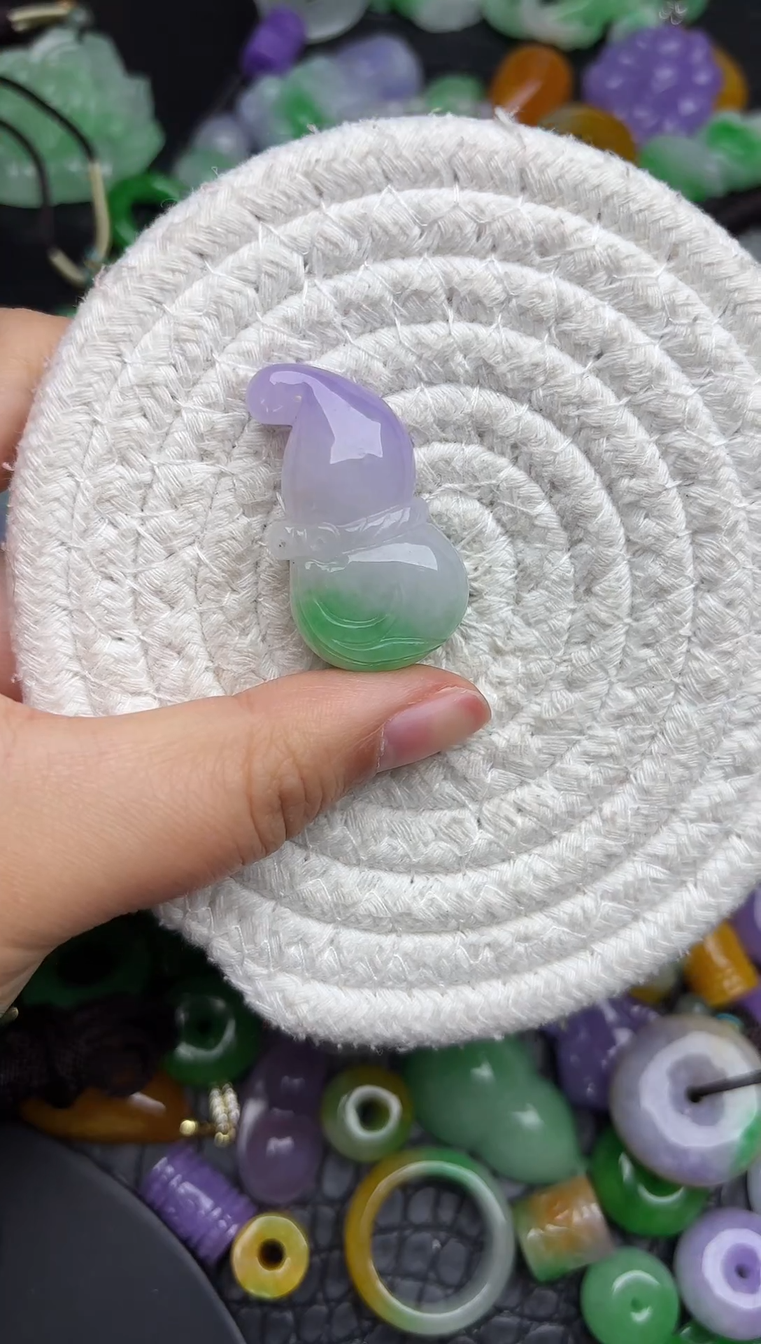 颈饰未镶嵌翡翠缅甸翡翠吊坠