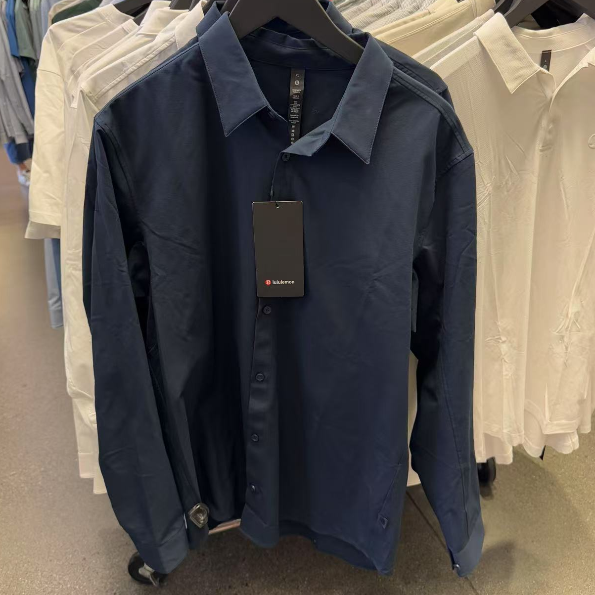 lululemon New Venture Slim-Fit LS Shirt男士衬衫 LM3CYES