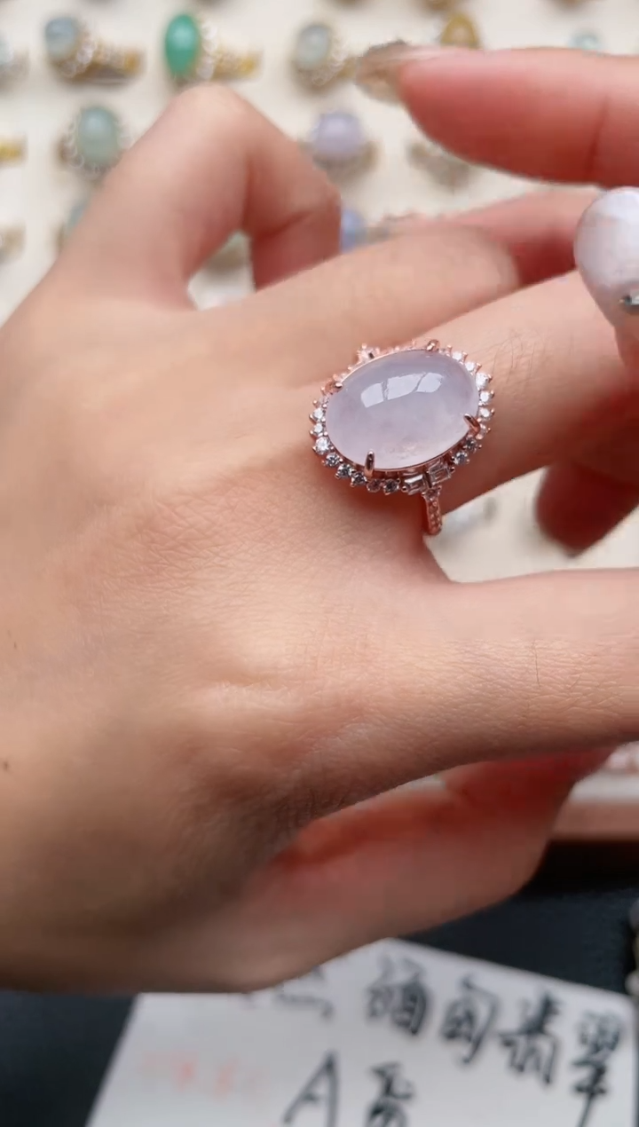 【闪购商品】翡翠戒指银S925镶嵌1111