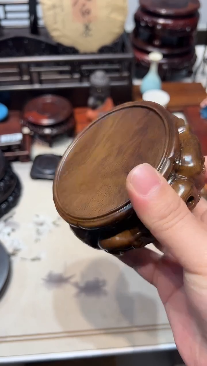 紫砂红*哥工艺品摆件底座瑕疵