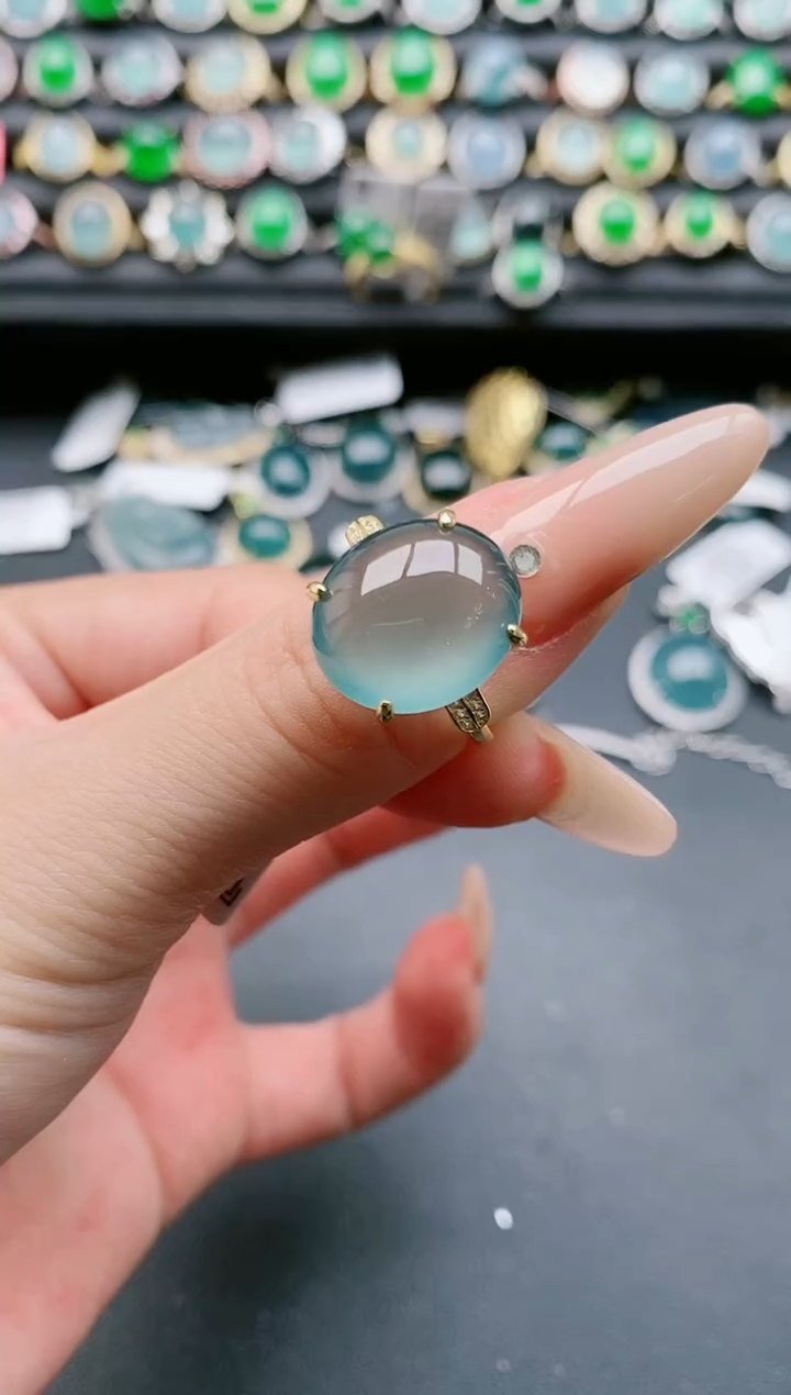 【闪购商品】翡翠戒指银S925镶嵌11111111