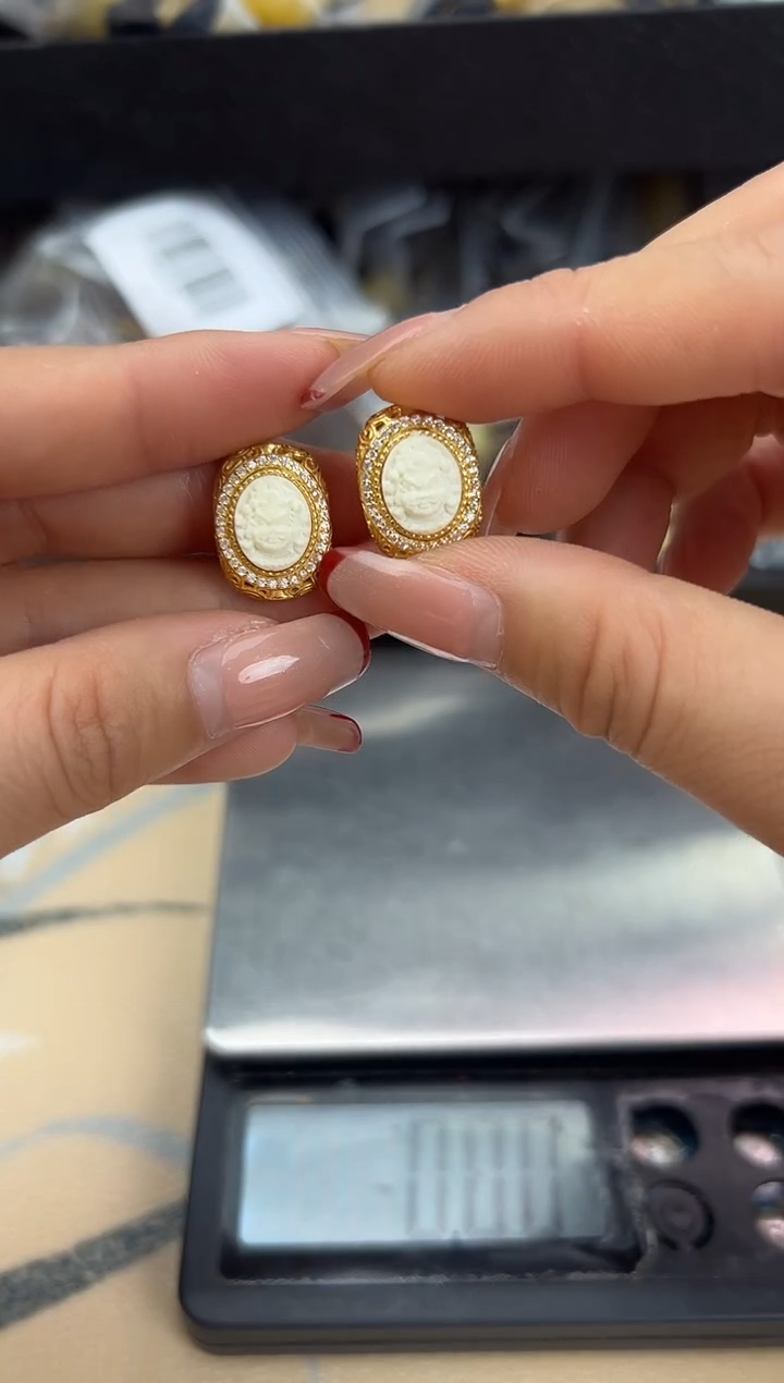 【闪购商品】琥珀裸石银S925镶嵌蜜蜡配饰