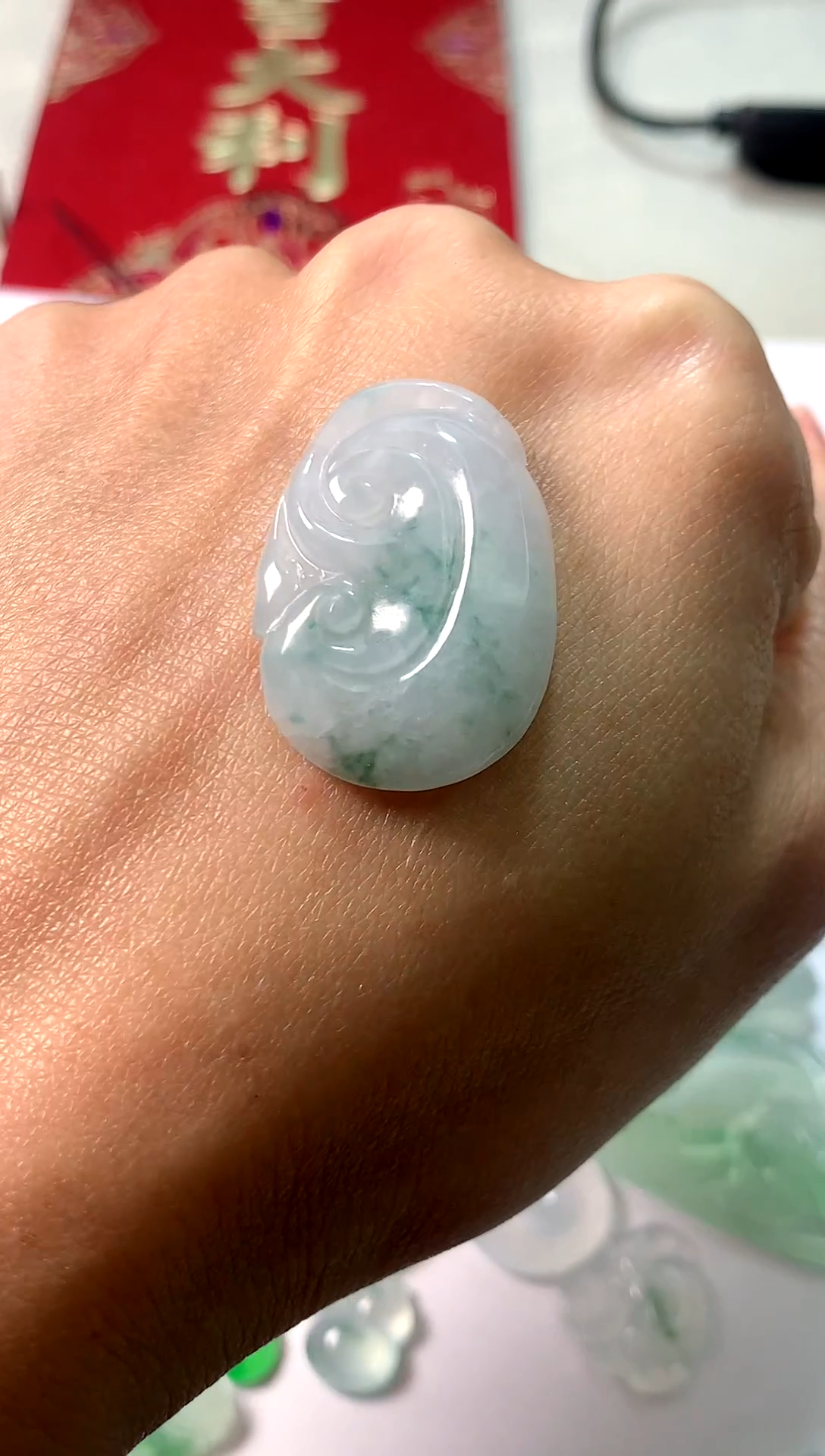 【闪购商品】翡翠颈饰未镶嵌翡翠A货如意