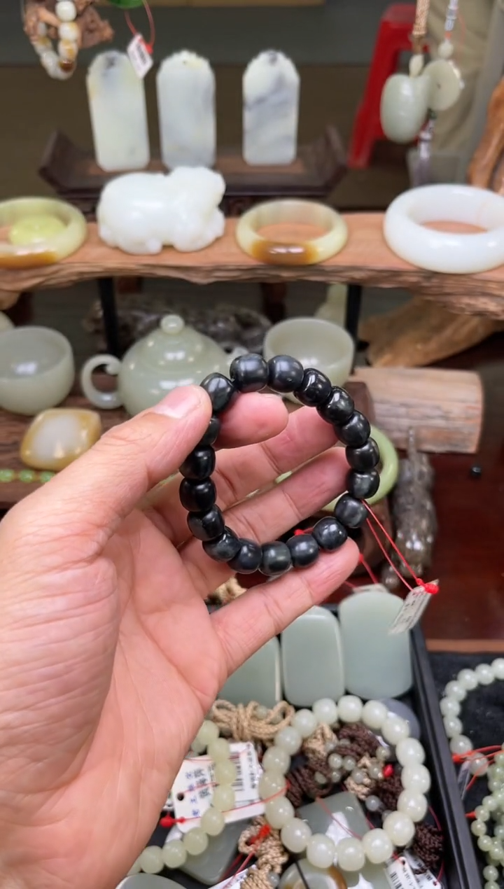 【闪购商品】和田玉手串未镶嵌 毛毛矿11+9006120