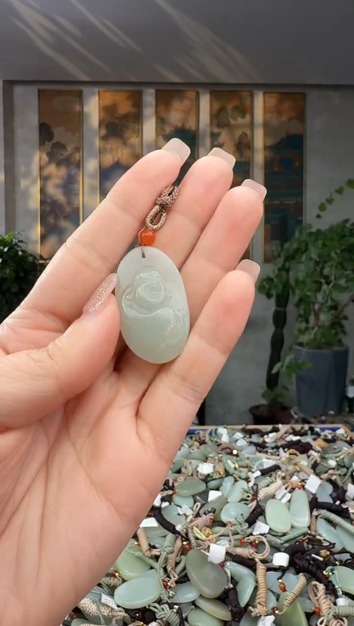 颈饰未镶嵌和田玉拍一发一多样性发货