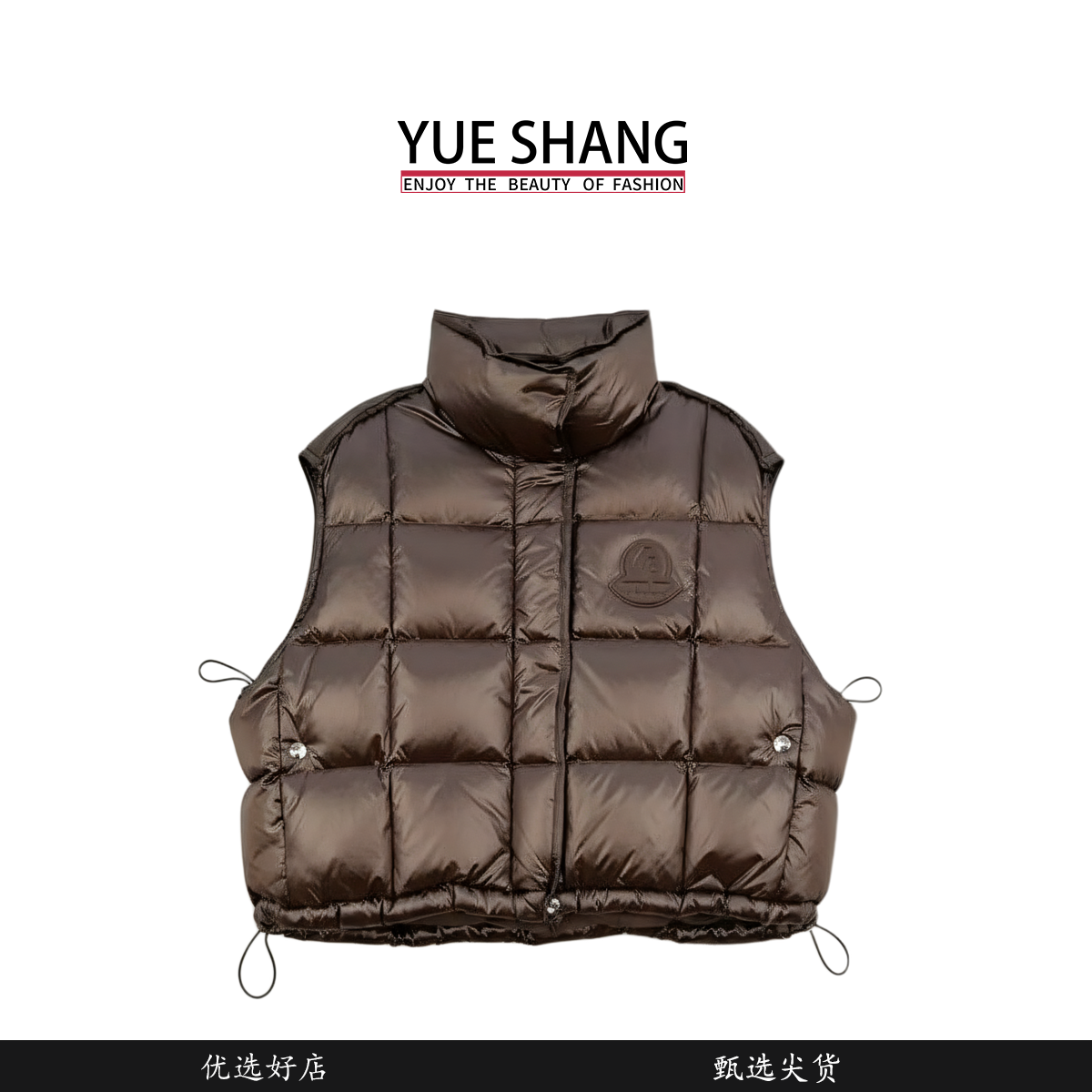 90白鸭绒羽绒马甲女士外套新款显瘦百搭时尚好搭马夹背心面包服