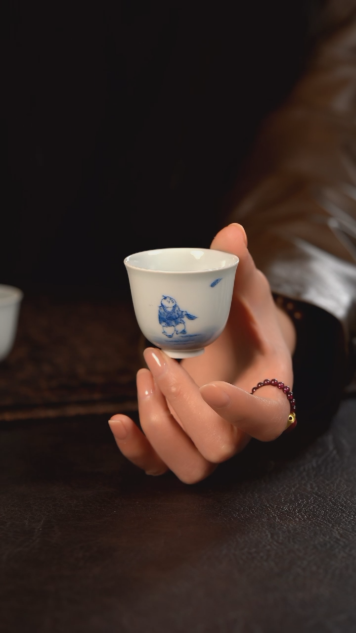 【闪购商品】杯聚澜堂童子采茶小闻香杯B