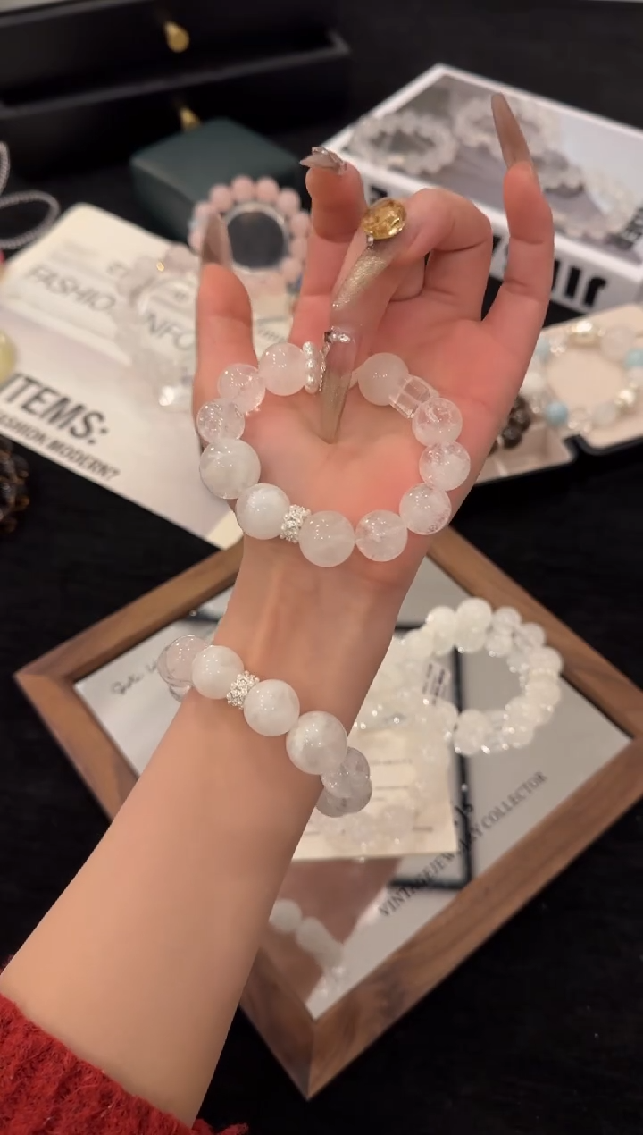 未镶嵌手链水晶雪花阿赛双拼x3538