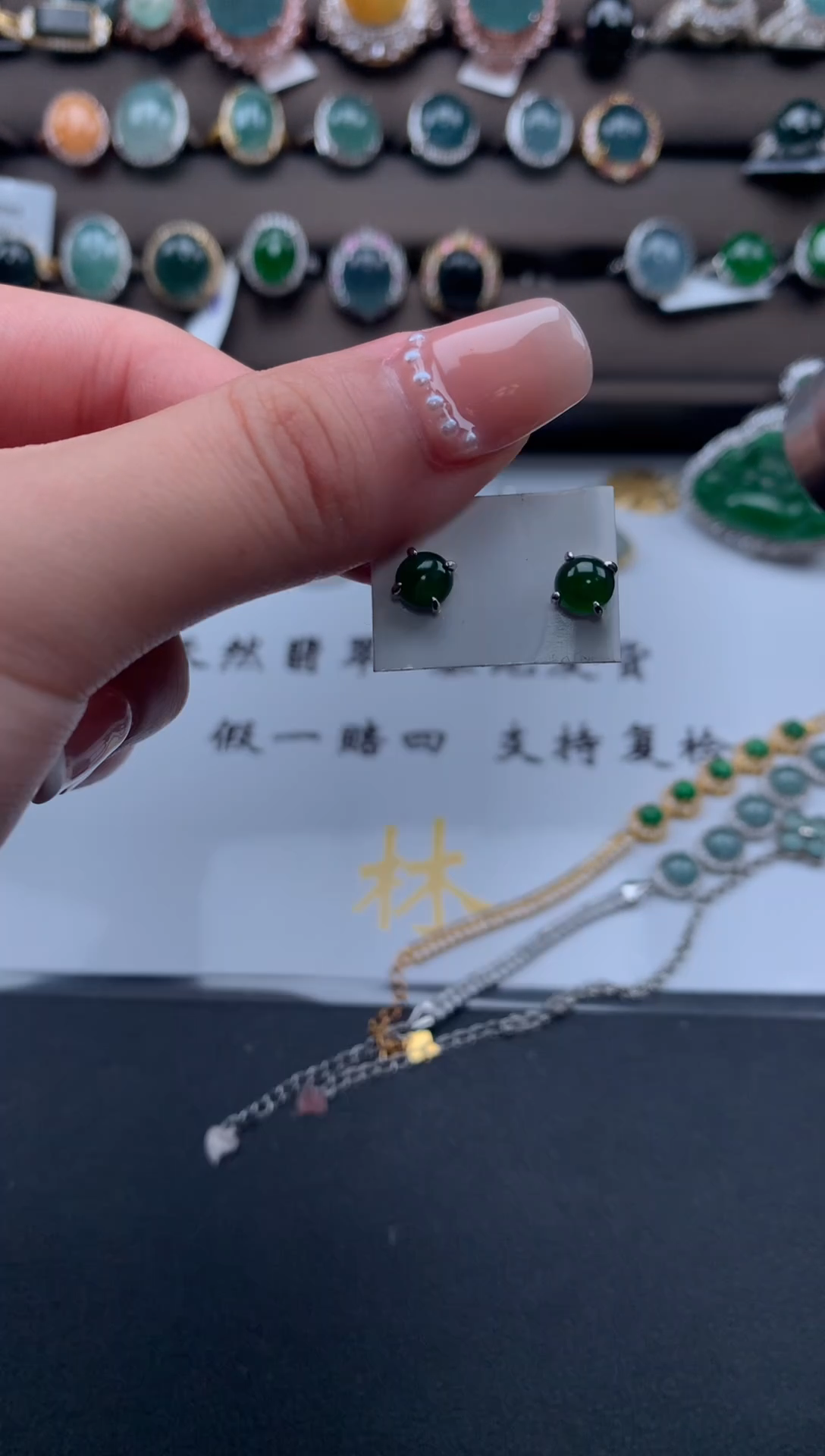 【闪购商品】翡翠戒指银S925镶嵌52141