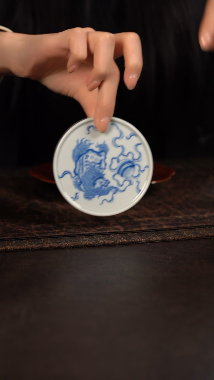 【闪购商品】杯聚澜堂狮子绣球圆饼盖置