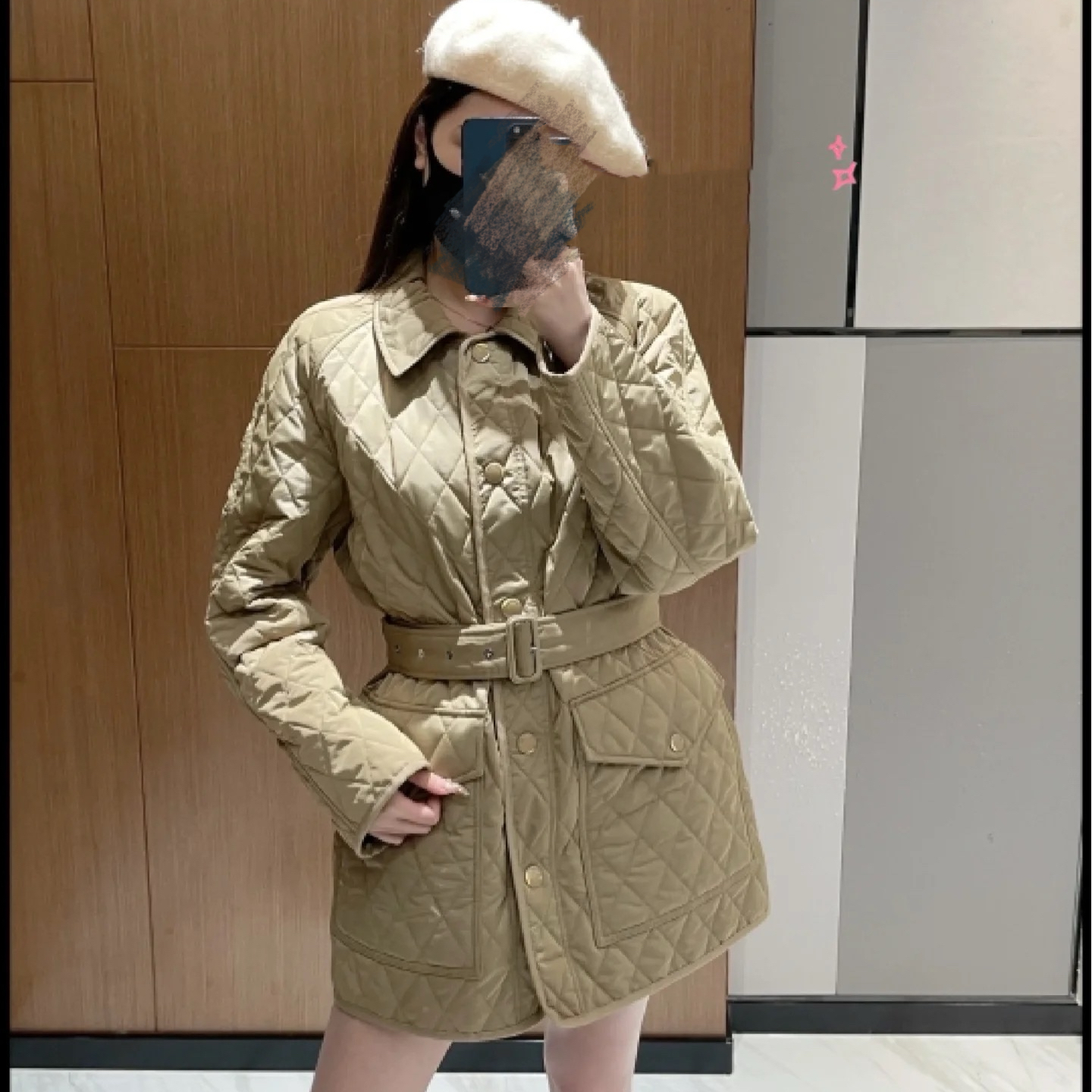 99新 BURBERRY/博柏利 双双臻选/sf10094/博柏利棉服/M码