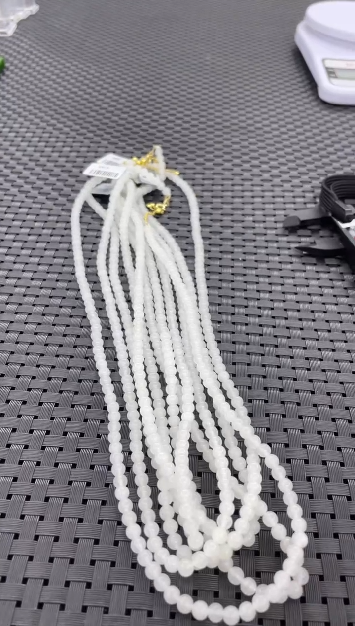 和田玉未镶嵌项链108颗（多样性发一件）X913