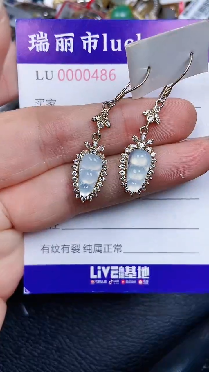 颈饰银S925镶嵌翡翠486