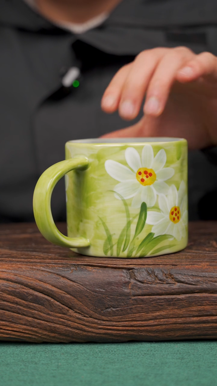 【闪购商品】瓷片81景德镇杯釉下手工手绘瓷器