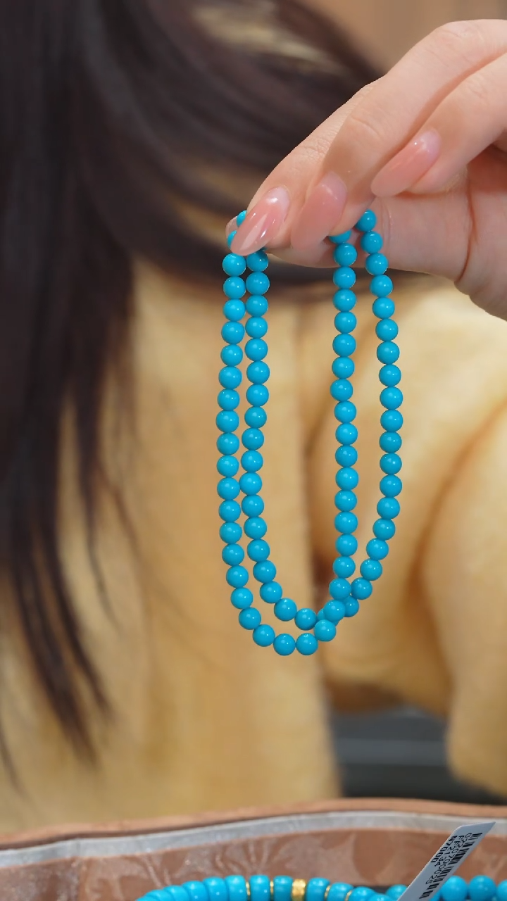 【闪购商品】绿松石项链18K金镶嵌美松（大）@@N7731