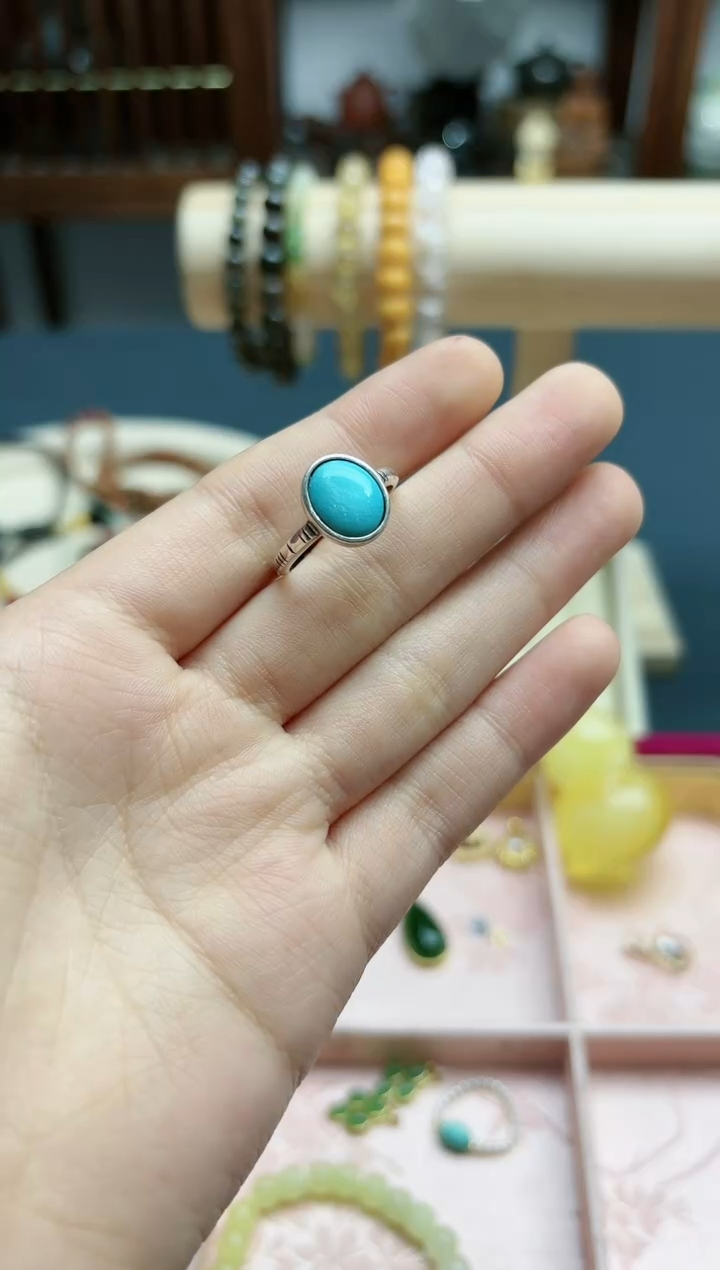 【闪购商品】绿松石戒指未镶嵌19松石戒指*1 G