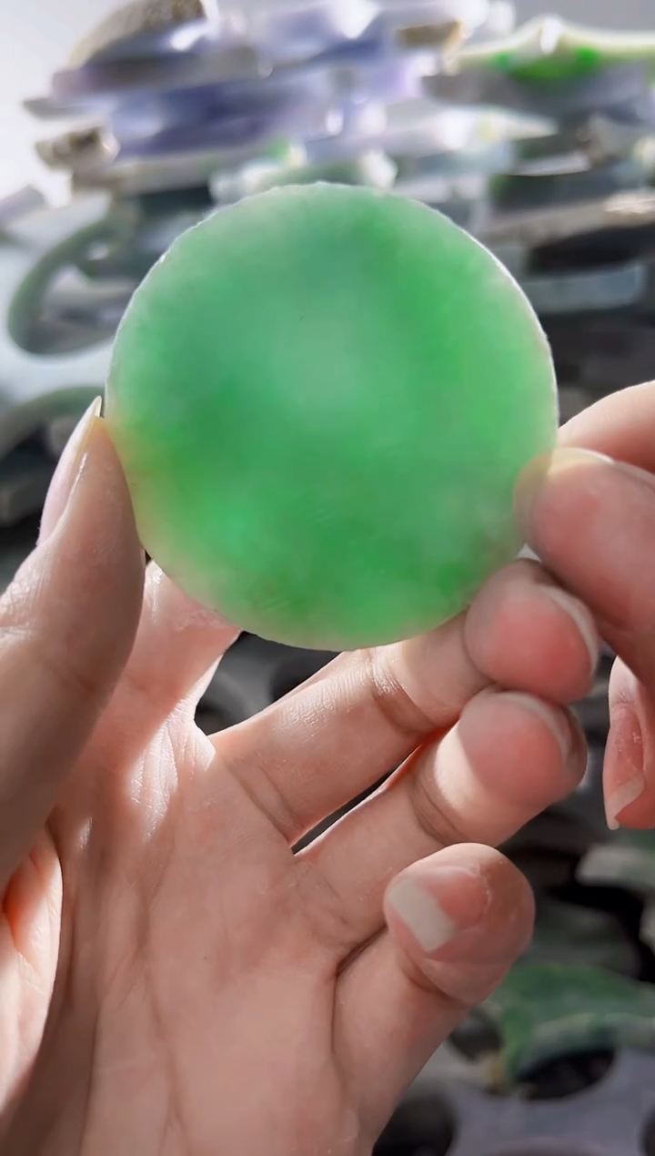 裸石翡翠缅甸翡翠A货陈163